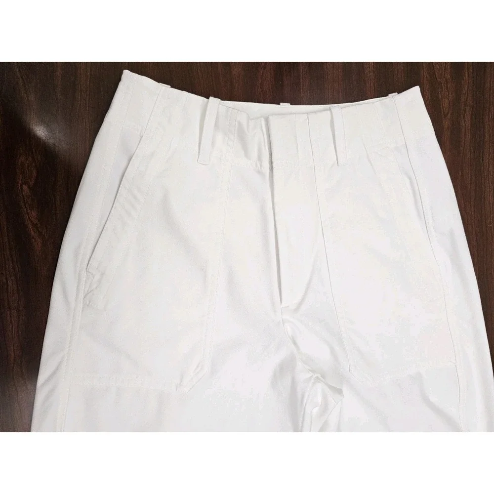 Athleta Womens Size 6 White Performance Pants Stretch Athletic Travel Casual - Picture 2 of 8